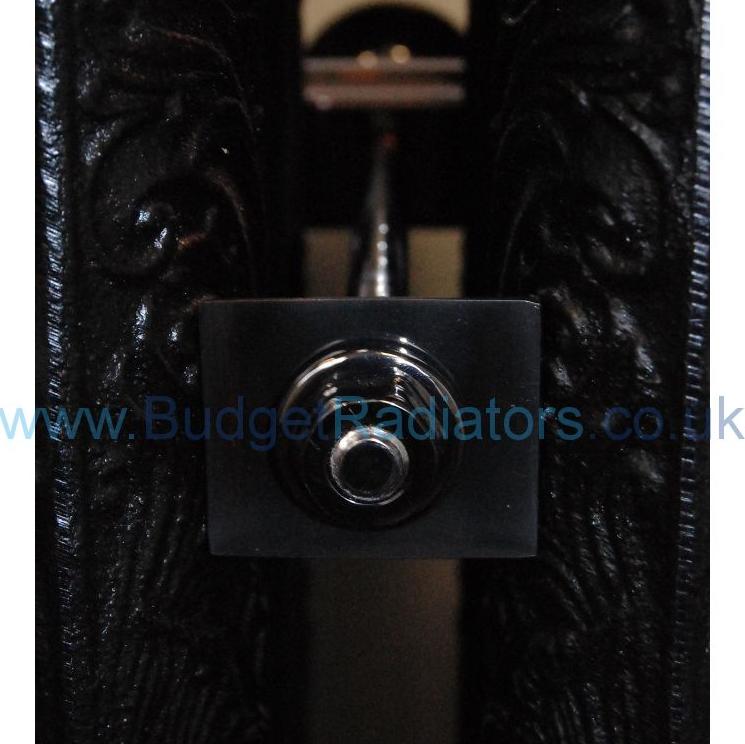 Cast Iron Radiator Luxury Wall Stay - Black Nickel